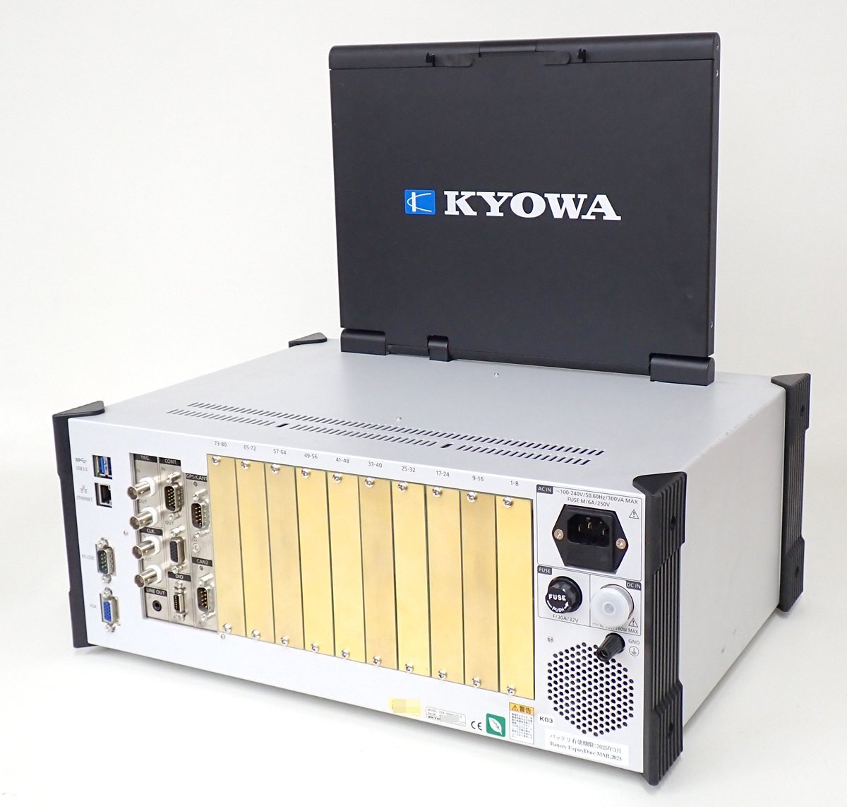 KYOWA EDX-5000A-80-S Memory Recorder Analyzer with EGPC-50A GPS Multi-Channel CAN Module [l1218145325]