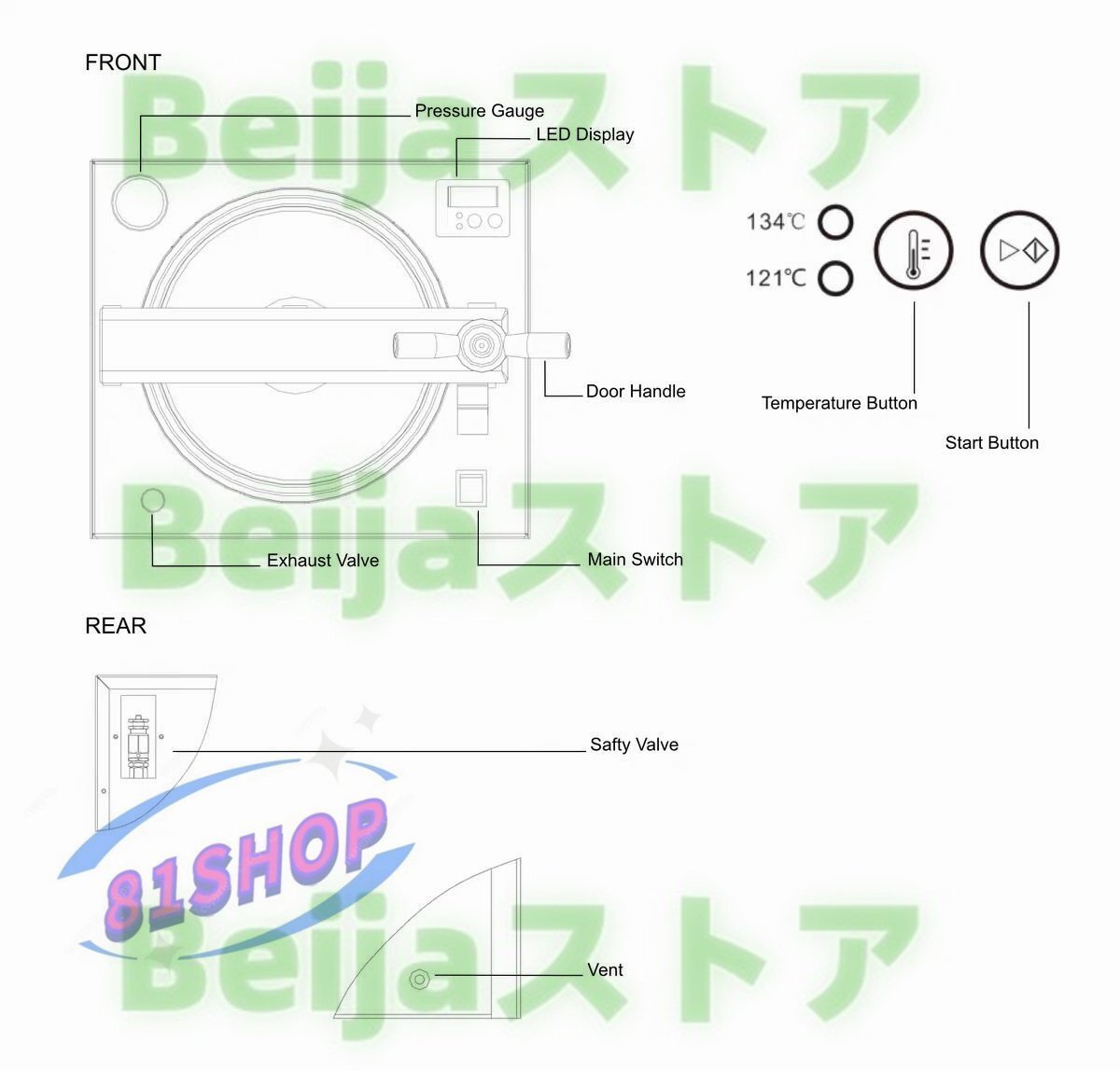 18L High-Pressure Steam Sterilizer Autoclave [c1140961359]