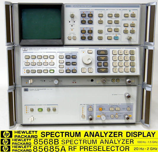 hp 8568B Spectrum Analyzer 100Hz-1.5GHz + 85685A RF Preselector 20Hz-2GHz [h1243978477]