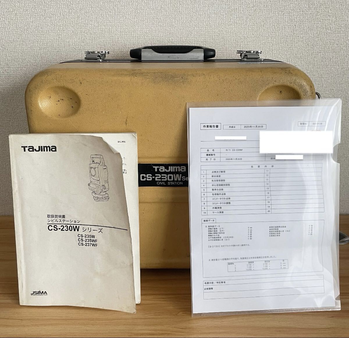 TOPCON TAJIMA CS-235WF Total Station Surveying Equipment Architecture Civil Engineering [w1209591337]