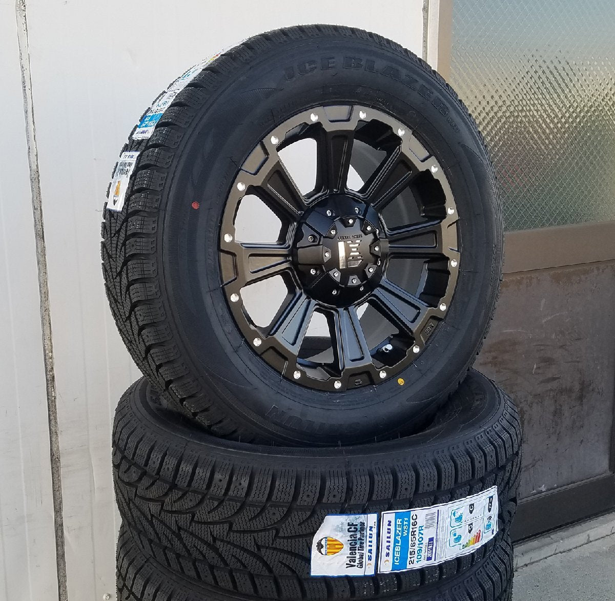 Made in 2024 Ready for Vehicle Inspection Hiace Studless Tire Wheel 16 Inch DeathRock SAILUN 215/65R16 [t1205489909]
