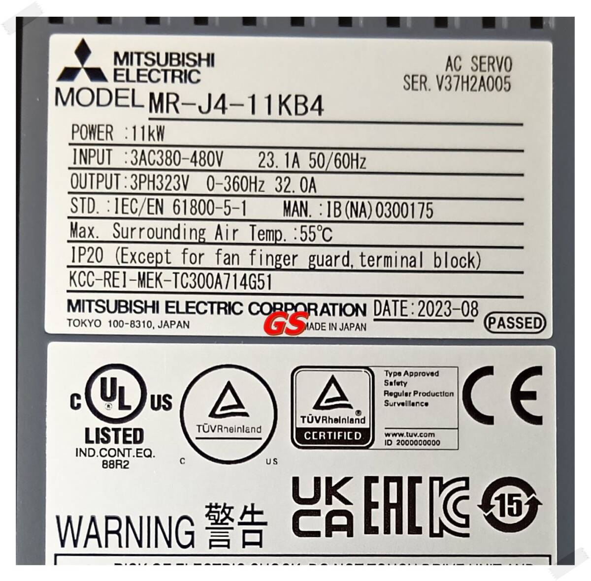 MITSUBISHI MR-J4-11KB4 AC SERVO 11kW 3PH 380-480V 50/60Hz [w1202363617]