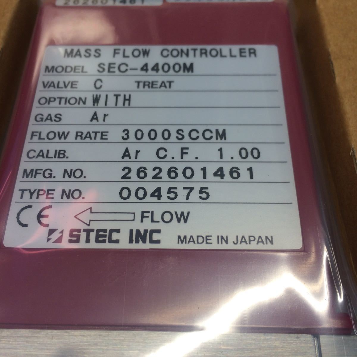 K63 STEC INC SEC-4400M Ar 3000SCCM [u1033383817]