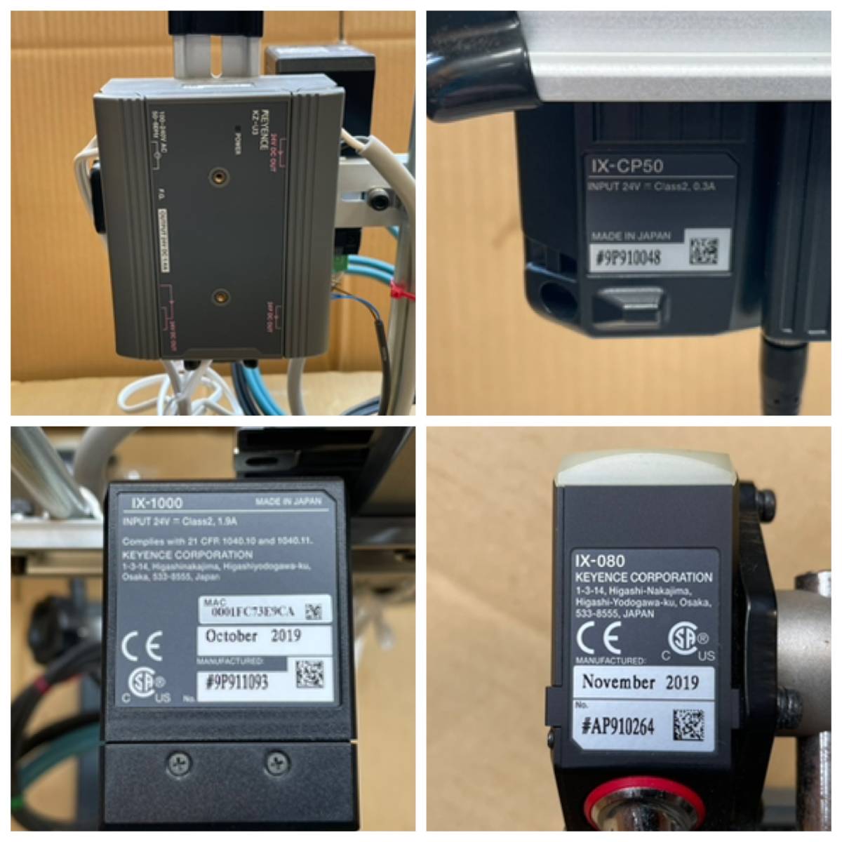 KEYENCE IX Series KZ-U3 Laser Displacement Sensor with Camera IX-CP50 IX-1000 IX-080 [t1097860919]