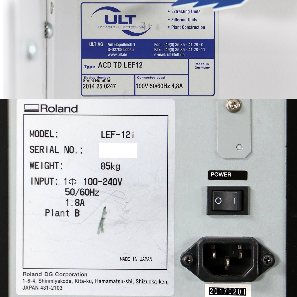 Roland VersaUV LEF-12i UV-LED Printer (as-is) [k1127331242]
