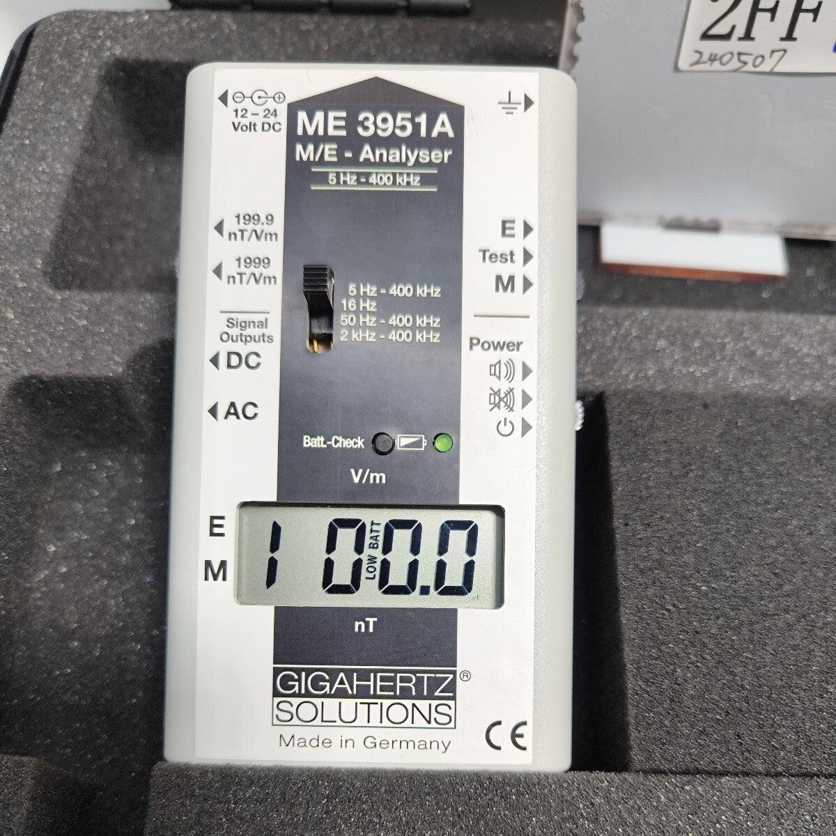 Gigahertz Solutions ME3951A Low Frequency AC Electromagnetic Field Meter [g1135468858]