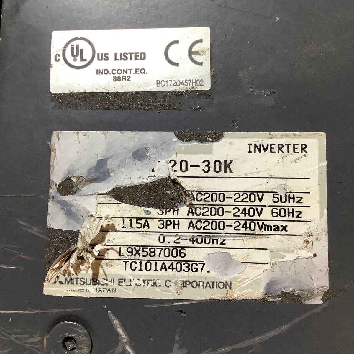 Mitsubishi Electric FR-A720-30K Inverter 30KW [t1156091627]