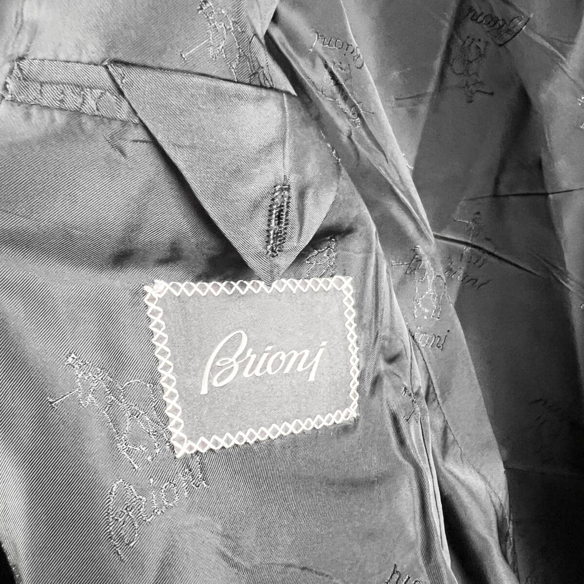 Brioni Formal Suits Jacket Stripe Collar Black [f1165265330]