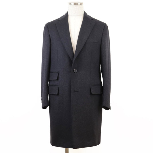 Brioni Coat Chester 3B Step Return Unlined Face Wool Silk Cashmere Men's Size 48R Charcoal Made in Italy [l1172531613]