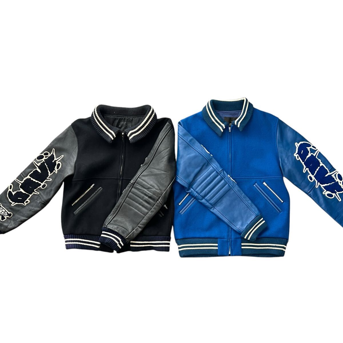 UNDER COVER D.A.V.F Leather Sleeve Jacket [x1181368732]