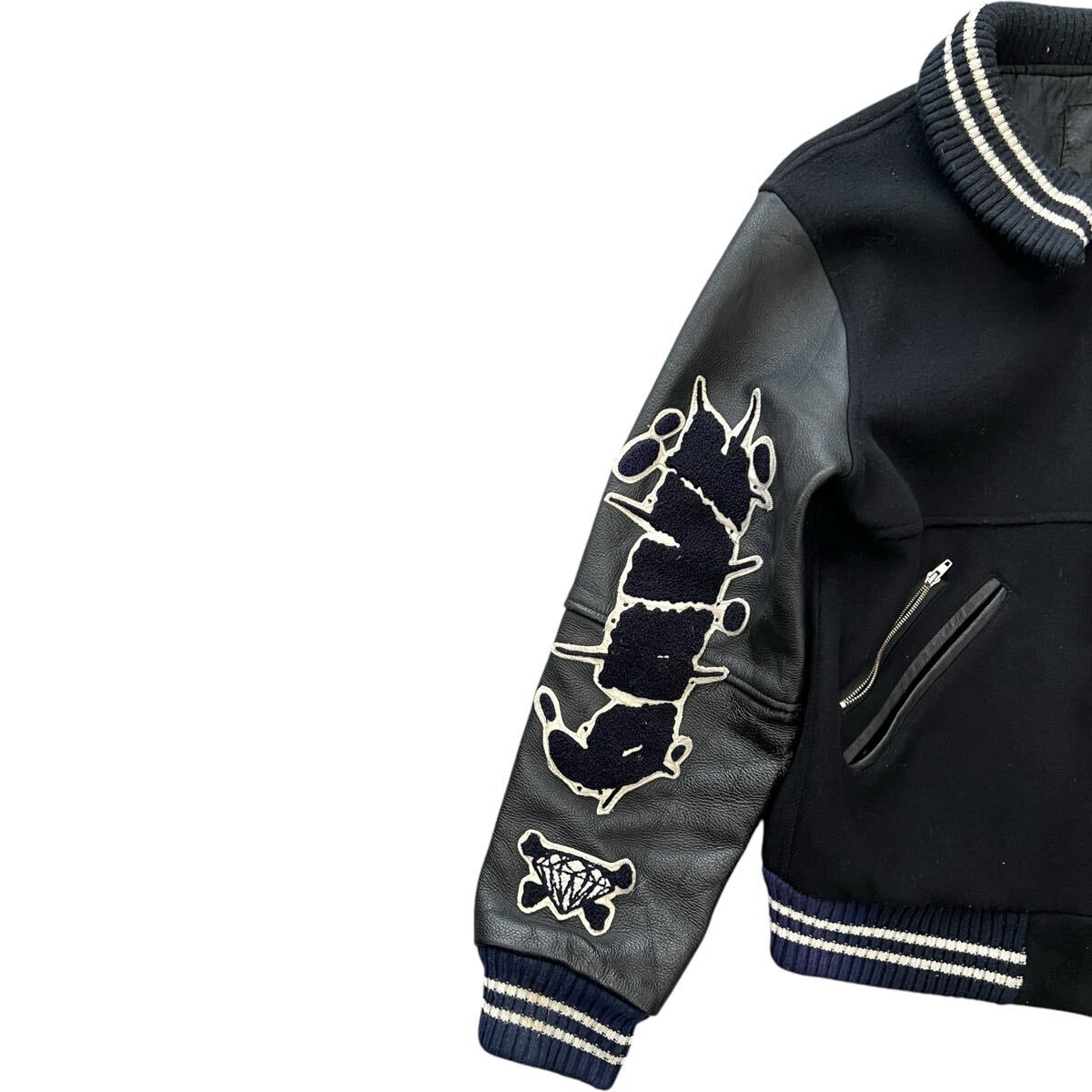 UNDER COVER D.A.V.F Leather Sleeve Jacket [x1181368732]