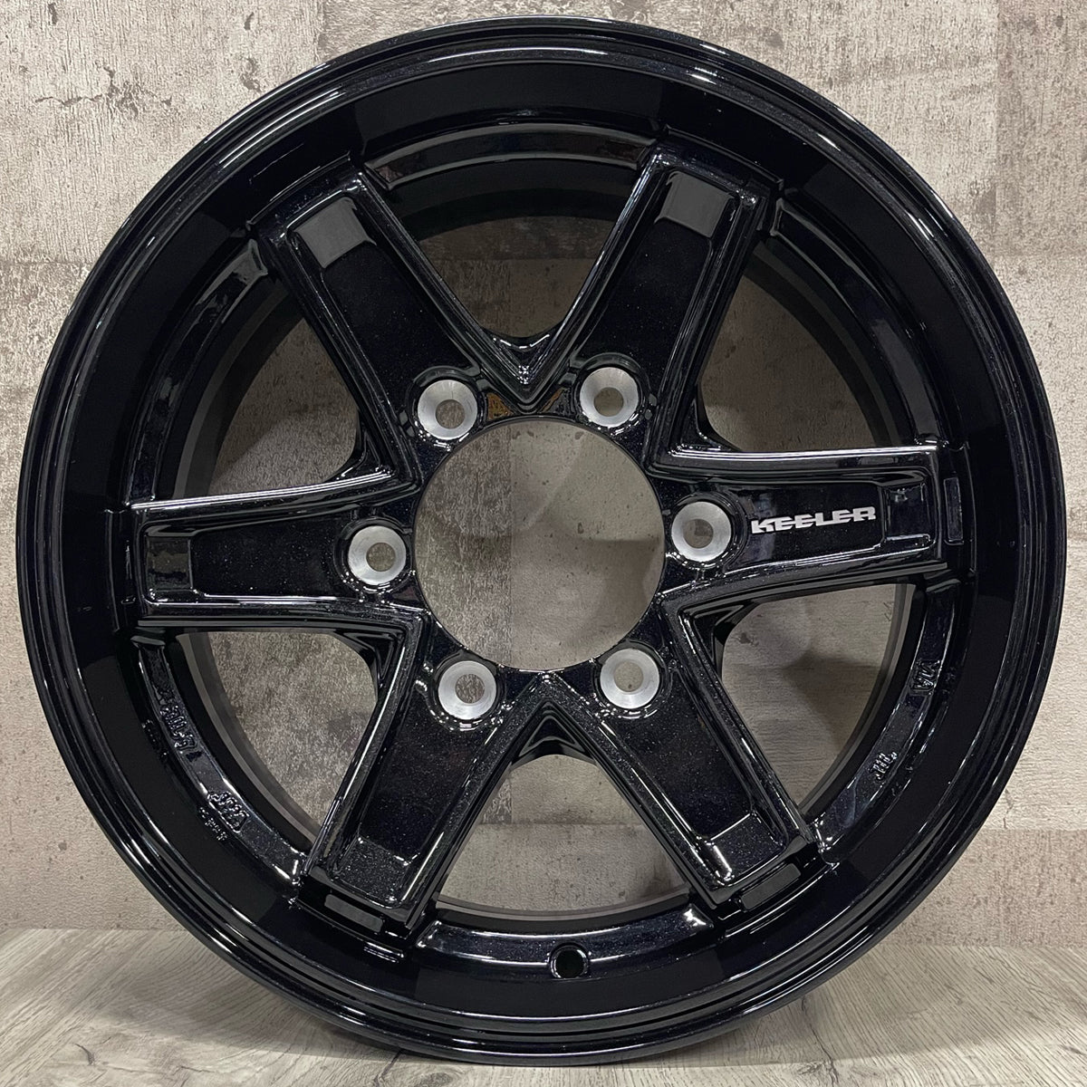Hiace 195/80R15 NASCAR PLUS WL Custom Keeler Tactics 15×6.0J+33 PBK NASCAR KEELER TACTICS New Tire Wheel Set of 4 [e1184530639]