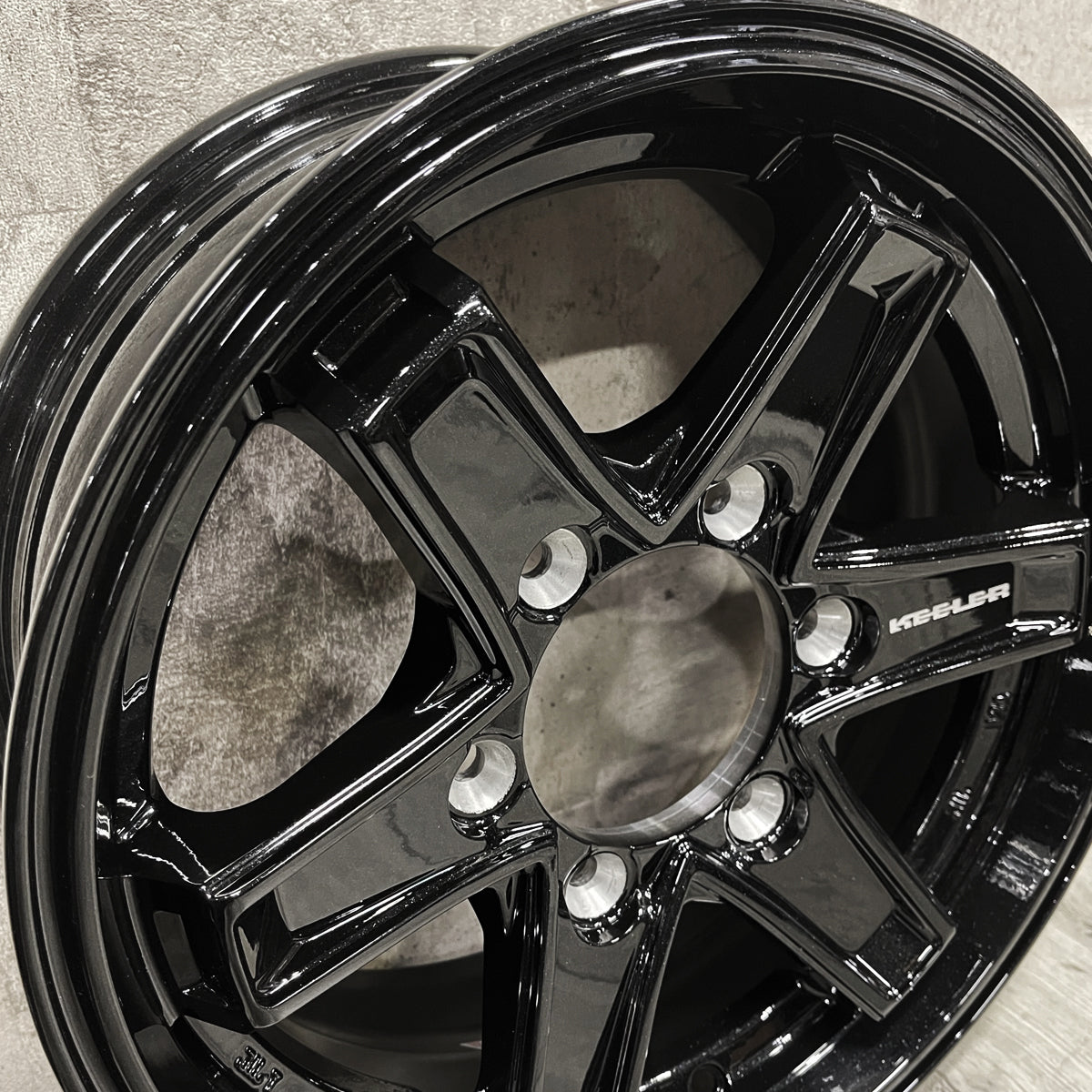 Hiace 195/80R15 NASCAR PLUS WL Custom Keeler Tactics 15×6.0J+33 PBK NASCAR KEELER TACTICS New Tire Wheel Set of 4 [e1184530639]