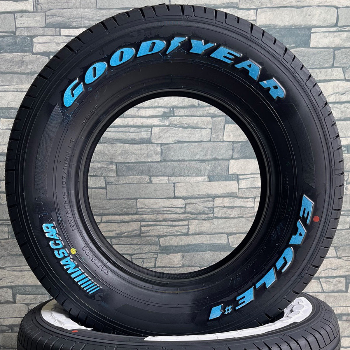 Hiace 195/80R15 NASCAR PLUS WL Custom Keeler Tactics 15×6.0J+33 PBK NASCAR KEELER TACTICS New Tire Wheel Set of 4 [e1184530639]