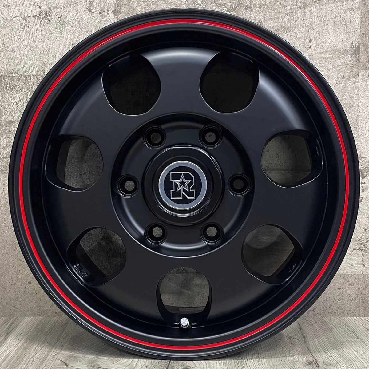 Hiace 195/80R15 GEOLANDAR H/T G056 WL RIVAI NOX 15×6.0J+32 6/139.7 BK/RED Geolander HT HIACE New Tire Wheel 4 book set [n1184663980]