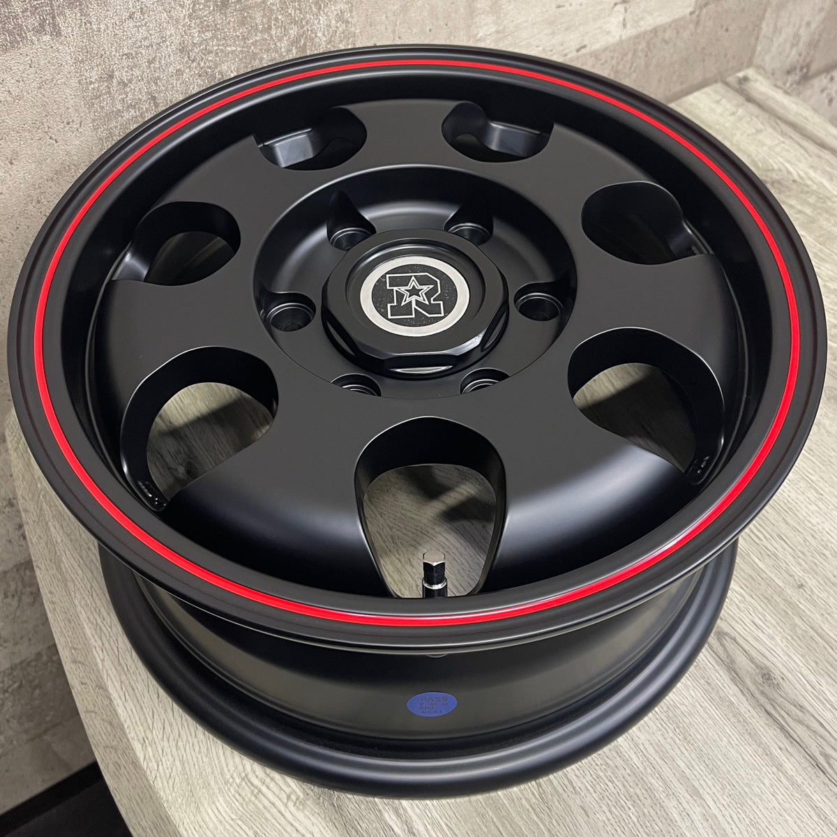 Hiace 195/80R15 GEOLANDAR H/T G056 WL RIVAI NOX 15×6.0J+32 6/139.7 BK/RED Geolander HT HIACE New Tire Wheel 4 book set [n1184663980]
