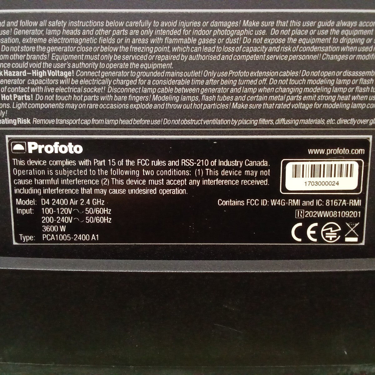 Profoto D4 2400Air Strobe Lighting [w1185587166]