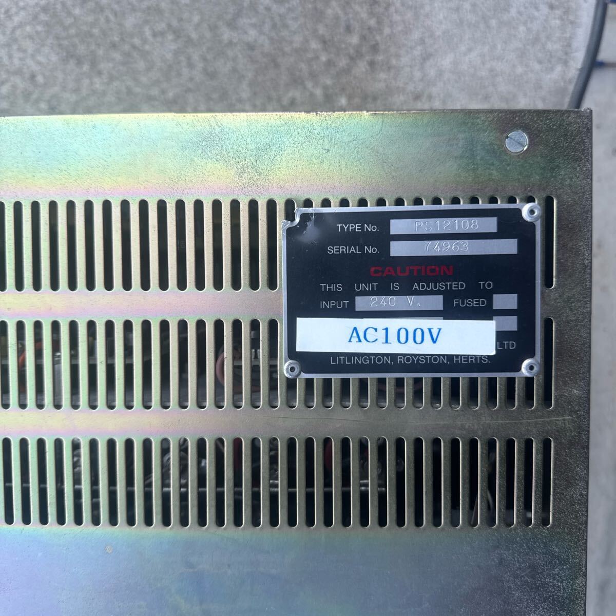 Neve 5G001 Power Supply PS12108 Audio Equipment [u1187512708]