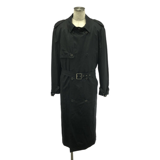 Brioni | Wool Cashmere Striped Lined Trench Coat | 56 | Black | Men's [f1188372187]