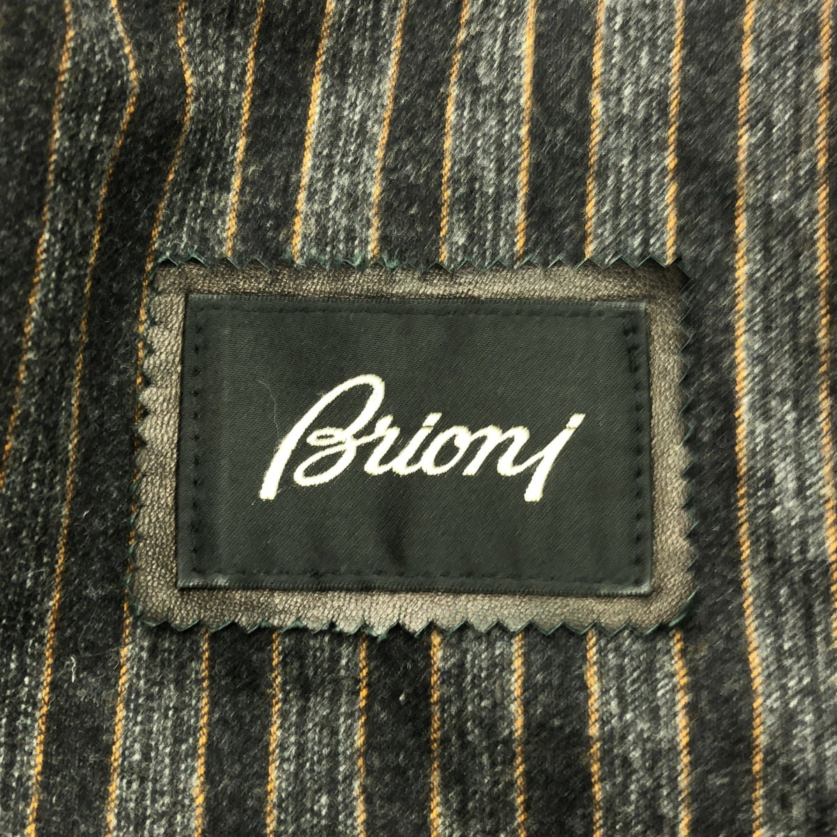 Brioni | Wool Cashmere Striped Lined Trench Coat | 56 | Black | Men's [f1188372187]