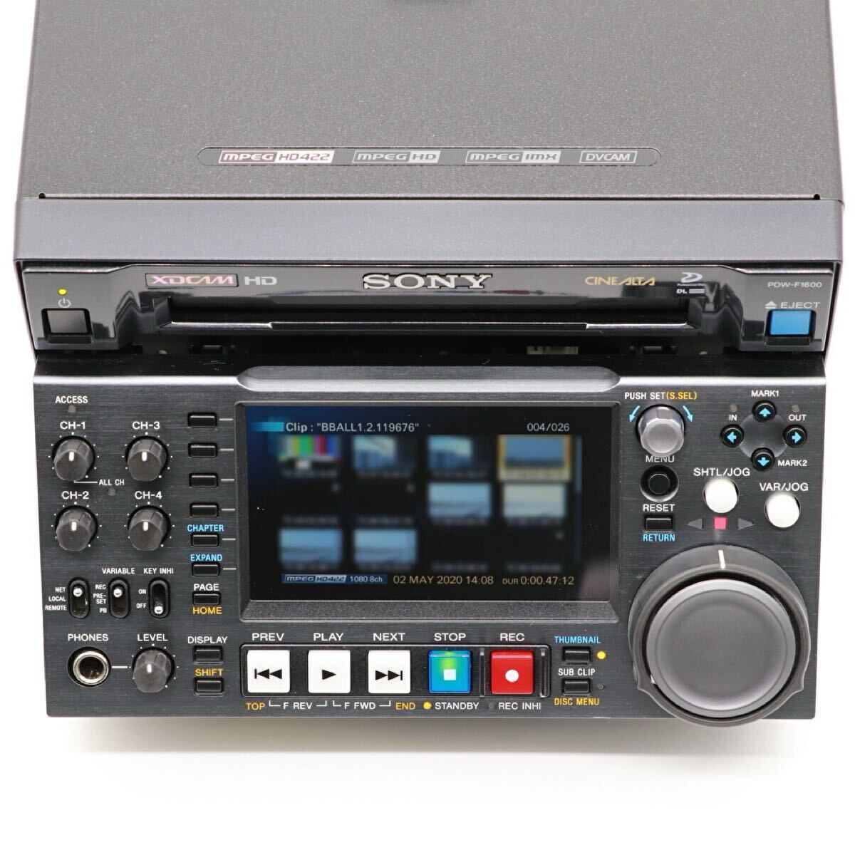 Sony PDW-F1600 XDCAM HD422 Recorder [g1189820914]