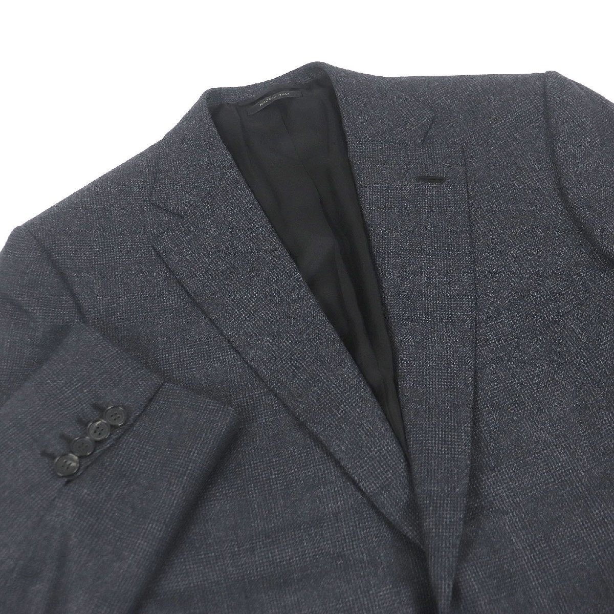 Very beautiful item□Brioni Brioni 2023 Made in 100% Wool Glen Plaid Single Three Piece Suit Gray 48 Made in Italy Genuine Men's [f1190881066]