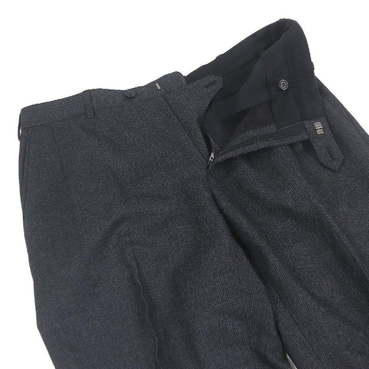 Very beautiful item□Brioni Brioni 2023 Made in 100% Wool Glen Plaid Single Three Piece Suit Gray 48 Made in Italy Genuine Men's [f1190881066]