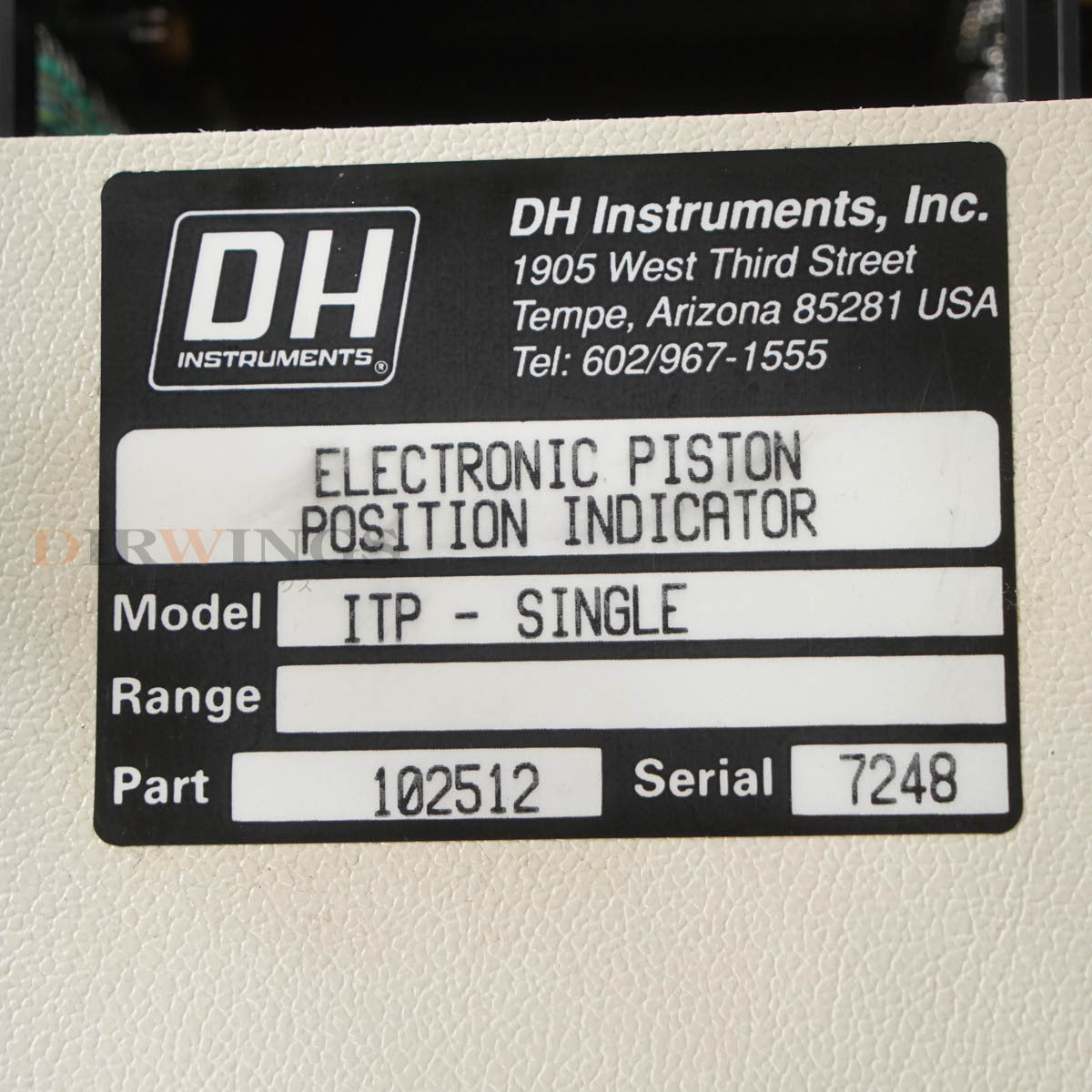 DW ITP-SINGLE 5300 5000 DHI DH Instruments Pressure Gauge Test Unit [j1192590987]