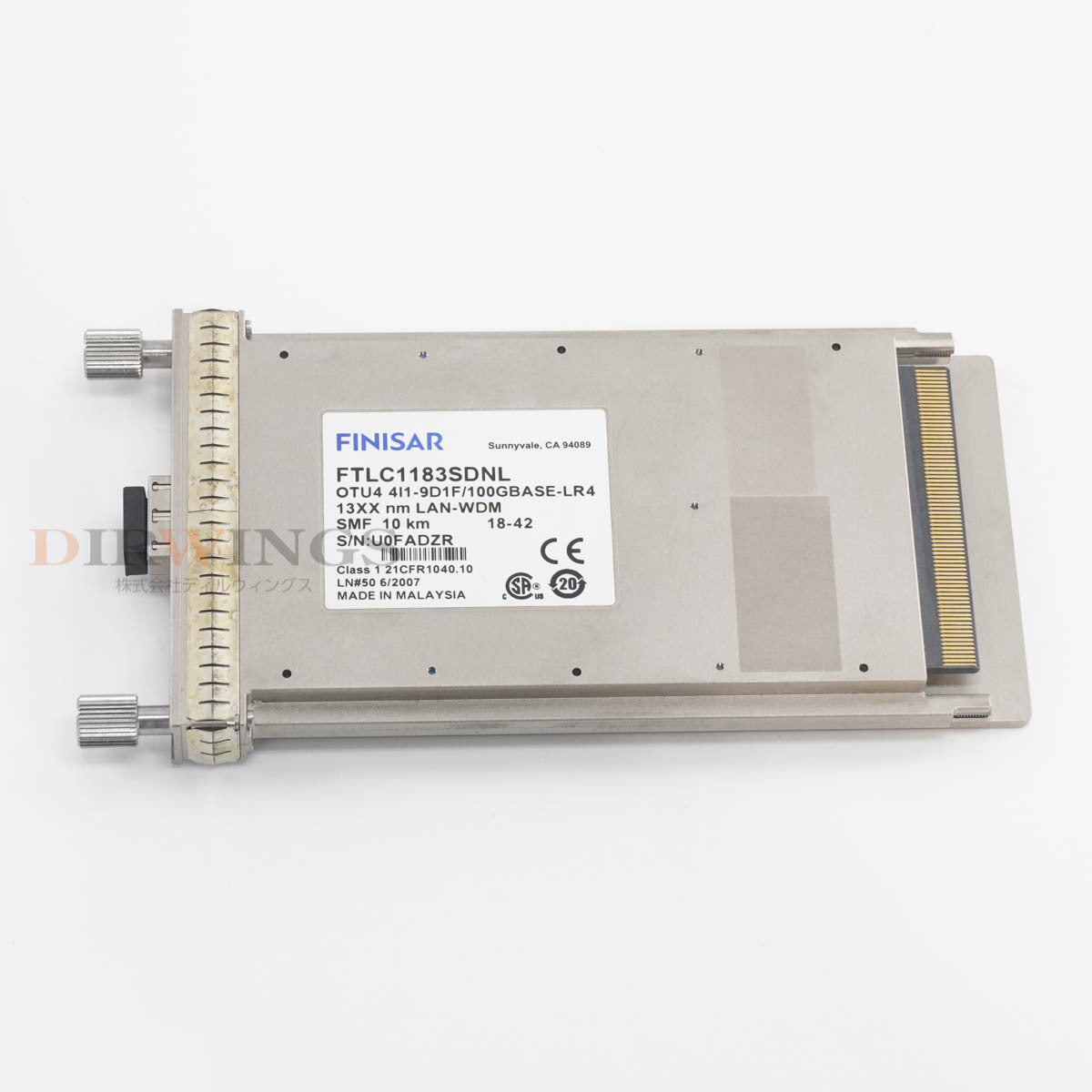 FINISAR OTU4 CFP Transceiver 100GBASE-LR4 13XXnm LAN-WDM SMF10km Model FTLC1183SDNL [h1192604323]
