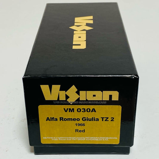 VISION VM030A Alfa Romeo Giulia TZ2 1966 Red Mini Car [u1192953005]