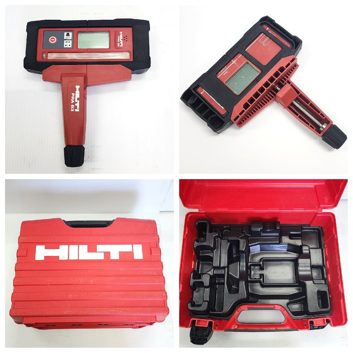 HILTI PR 2-HS Outdoor Rotating Laser Level PRA 20 Receiver 2 Batteries Charger Case [r1193275513]