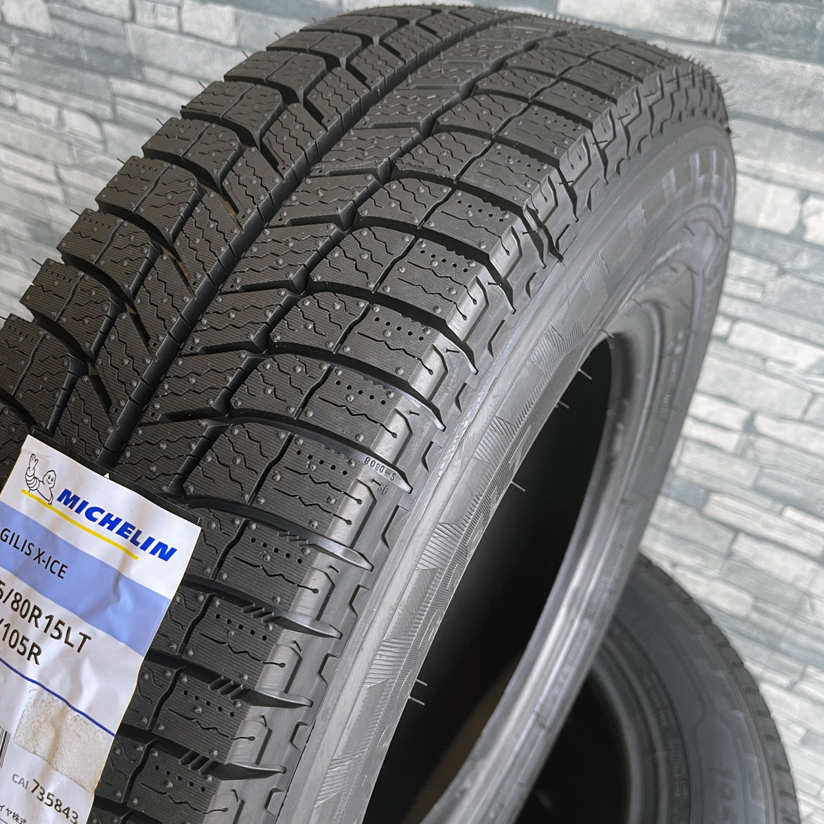 Custom Hiace 195/80R15 Michelin AGILIS X-ICE KEELER TACTICS 15×6.0J+33 6/139 Black 2024 Studless Tire Wheel Set of 4 [g1195808269]