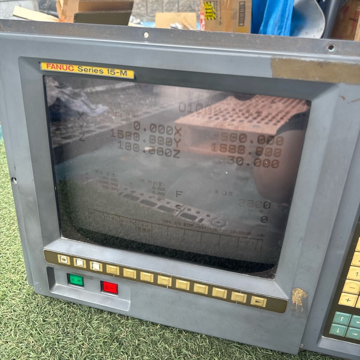 FANUC A61L-0001-0094 CRT Operator Panel Display Module Interface D15CM-04B [w1196232942]