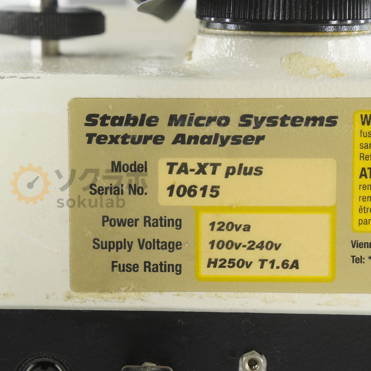 Stable Micro Systems TA.XT.plus Texture Analyzer Universal Physical Properties Tester [m1196814247]