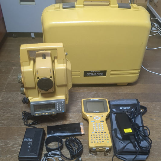 TOPCON GTS-802A Total Station Surveying Data Collector FC-1000 Set [m1196839619]