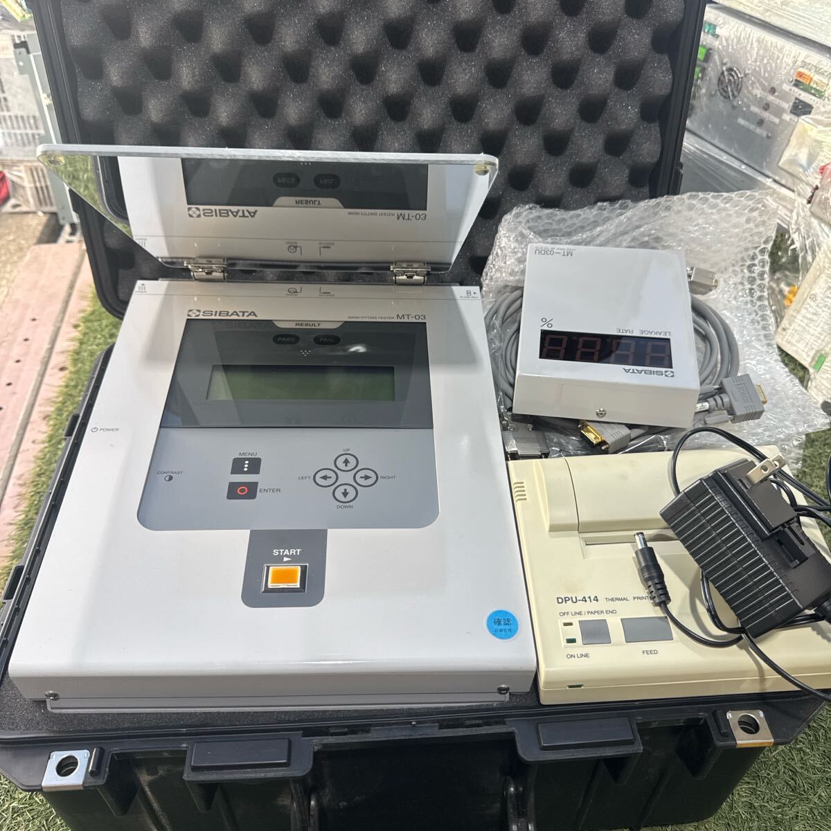 Shibata MT-03 MT-03DU Mask Fitting Tester with DPU-414 Thermal Printer [p1197245483]