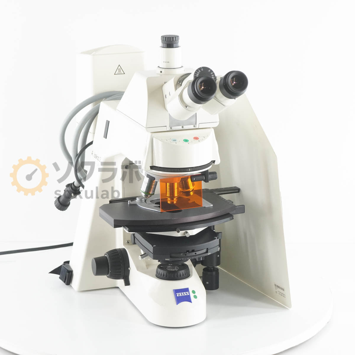 Carl Zeiss Axioskop 2 Plus HBO 100 HAL 100 Microscope W-Pl 10X/23 20X 40X 100X [w1199546492]