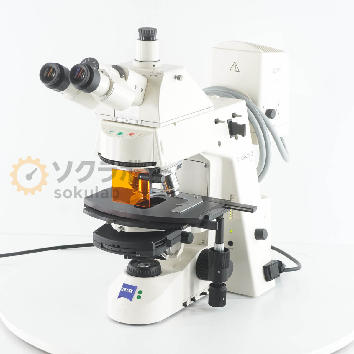 Carl Zeiss Axioskop 2 plus HBO 100 HAL 100 W-Pl 10X/23 20X 40X 100X Microscope [s1199198926]