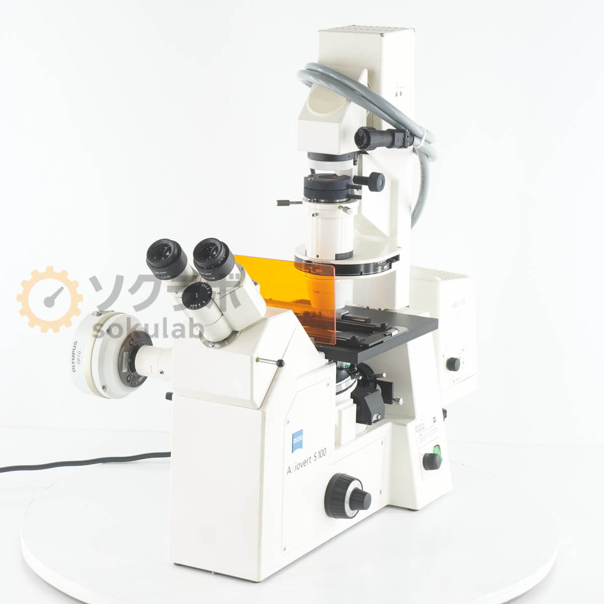 Zeiss Axiovert S 100 HBO 100 DP70 E-Pl 10×/20 20×/0.40 40×/0.75 63×/1.2 Microscope [h1199408601]