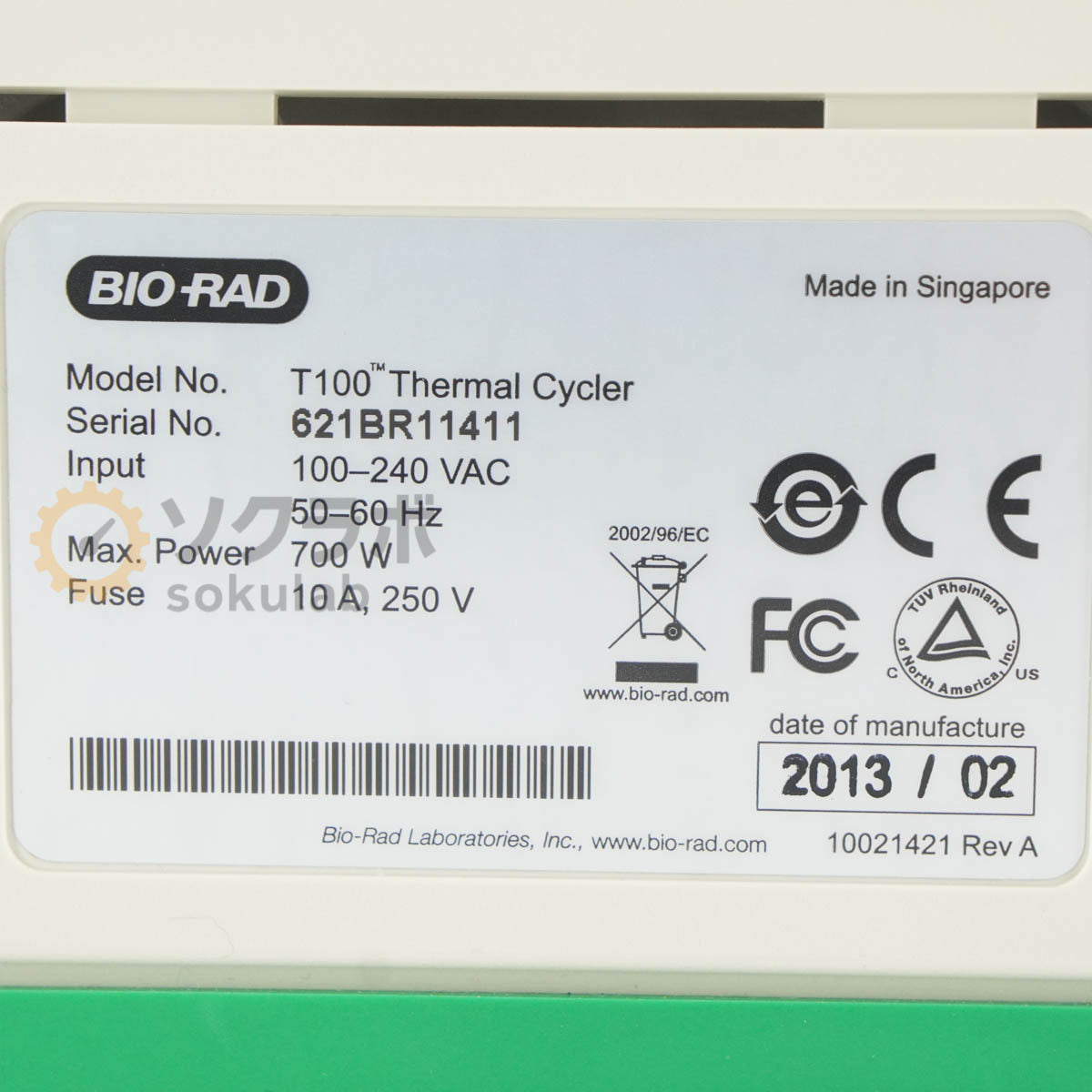 BIO-RAD T100 Thermal Cycler Power Cord [d1198280893]