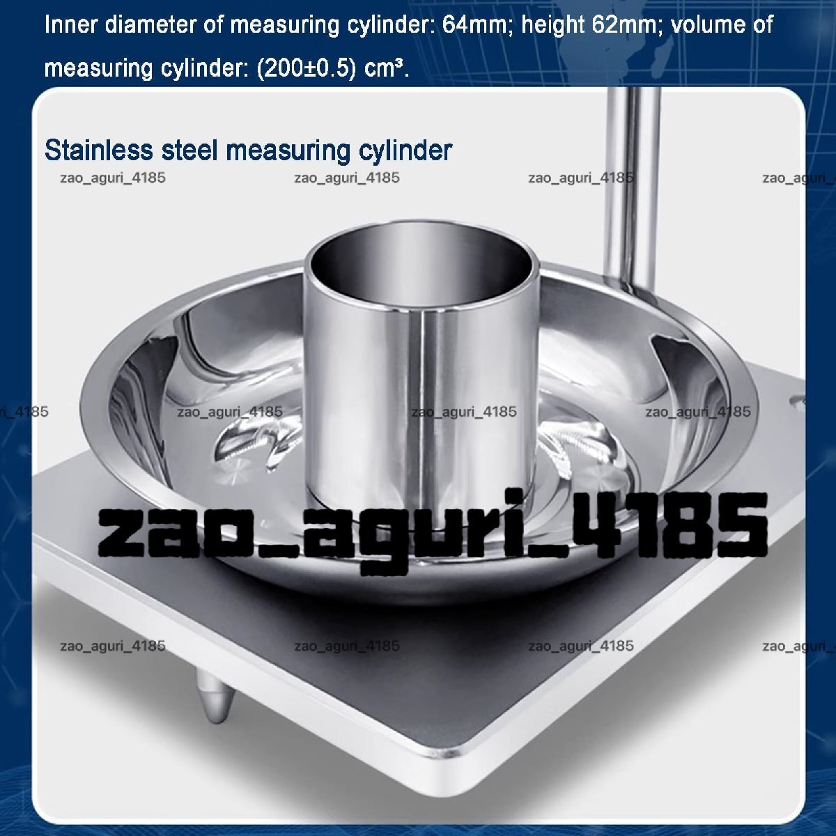 Density Meter - Bulk Density Measurement Device - Exit Diameter 20±0.5mm - Measurement Error ±0.02 g/cm3 - For Powders and Particles [m1199525286]