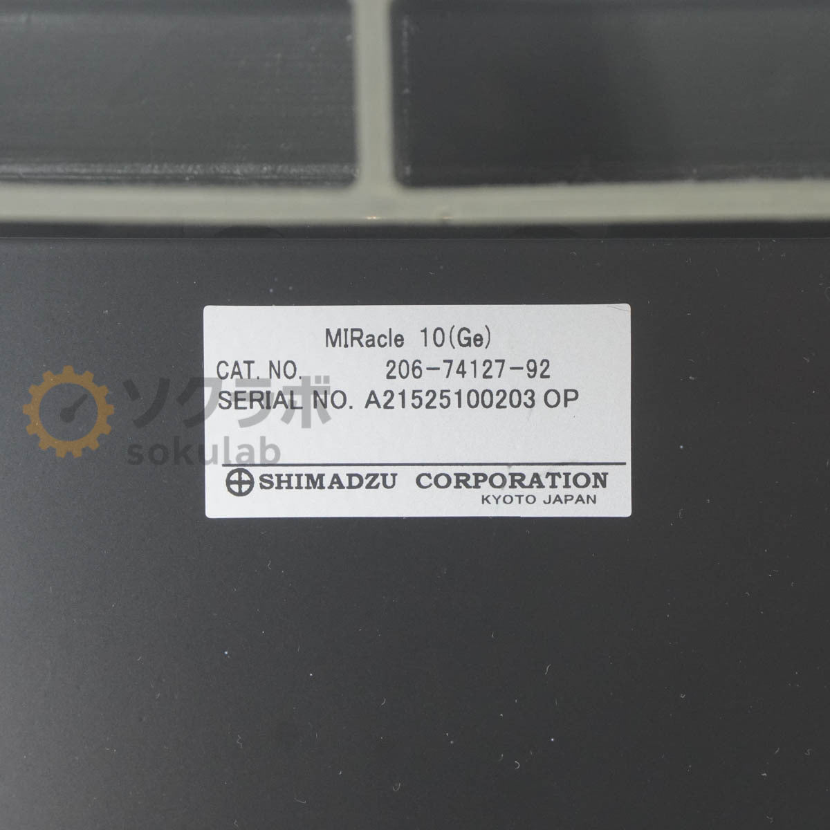 Shimadzu IRAffinity-1 MIRacle 10 Ge ATR SHIMADZU FT-IR FOURIER TRANSFORM INFRARED SPECTROMETER [t1199564324]