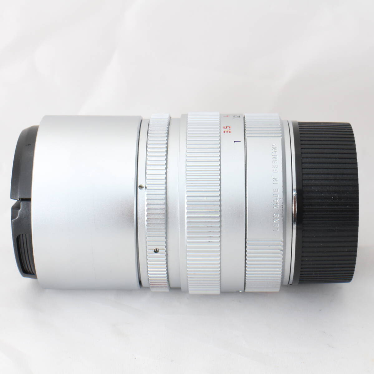 ☆Good product☆ Leica Elmarit-M 90mm F2.8 Silver Chrome (hood included) Late Leica Elmarit M Silver #4092 [m1200707268]