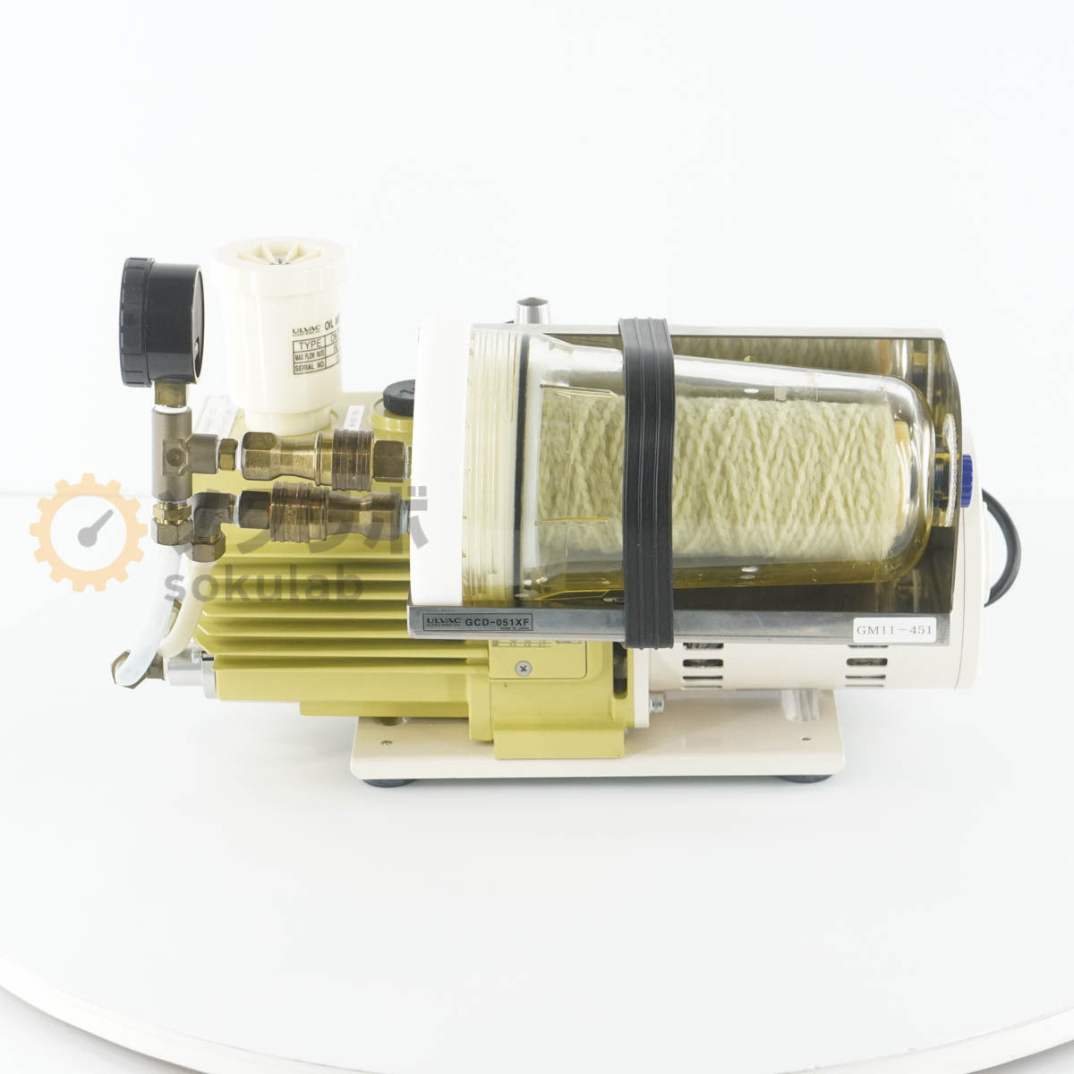 ULVAC GCD-051XF Oil Rotary Vacuum Pump with Oil Filtration Cassette [r1205210289]