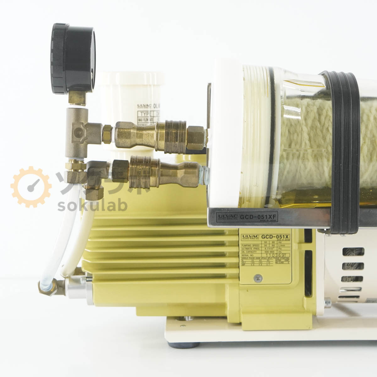 ULVAC GCD-051XF Oil Rotary Vacuum Pump with Oil Filtration Cassette [r1205210289]