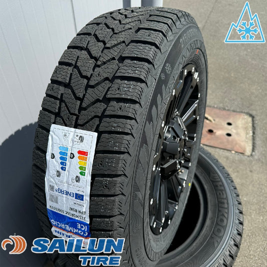 Same-day shipping With nut Vehicle inspection compatible Studless tire wheel set Hiace Siren Comercio Ice 215/65R16 DeathRock 16 inch [1204304243]