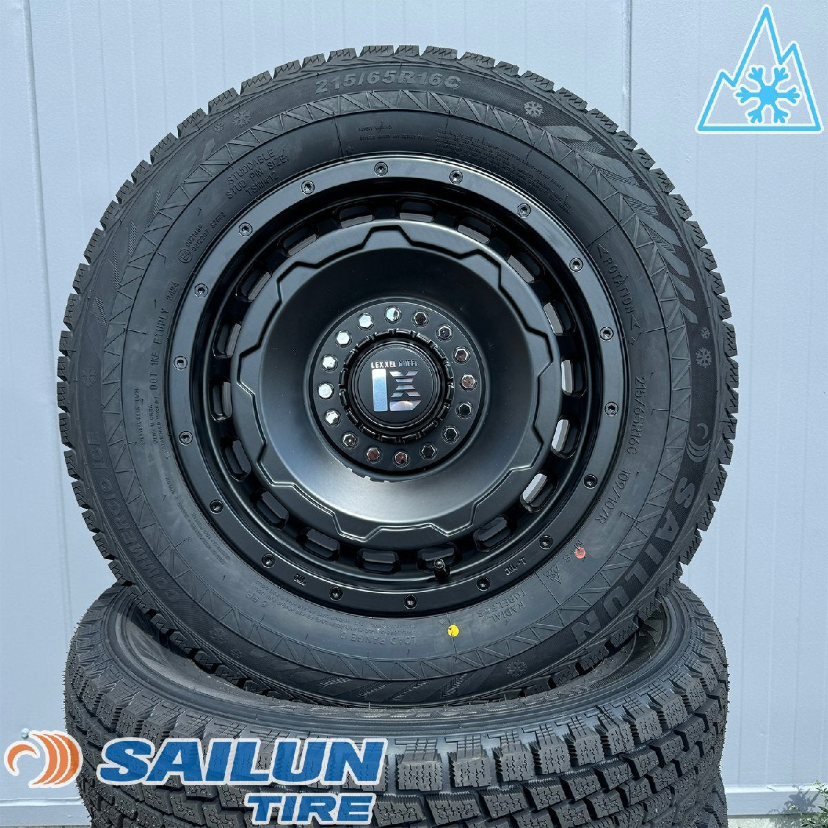 LEXXEL SwaGGer 215/65R16 Tire Wheel Set - Studless 16 Inch for Forester SH5 [l1204316383]