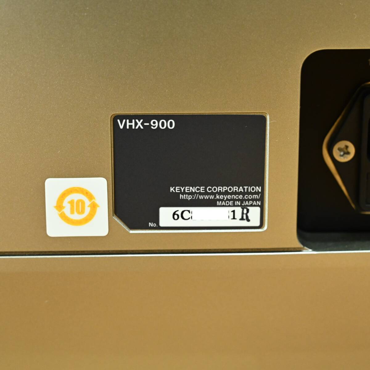 Keyence VHX-900+ Camera Management Number 58Y2-23 [t1204965853]