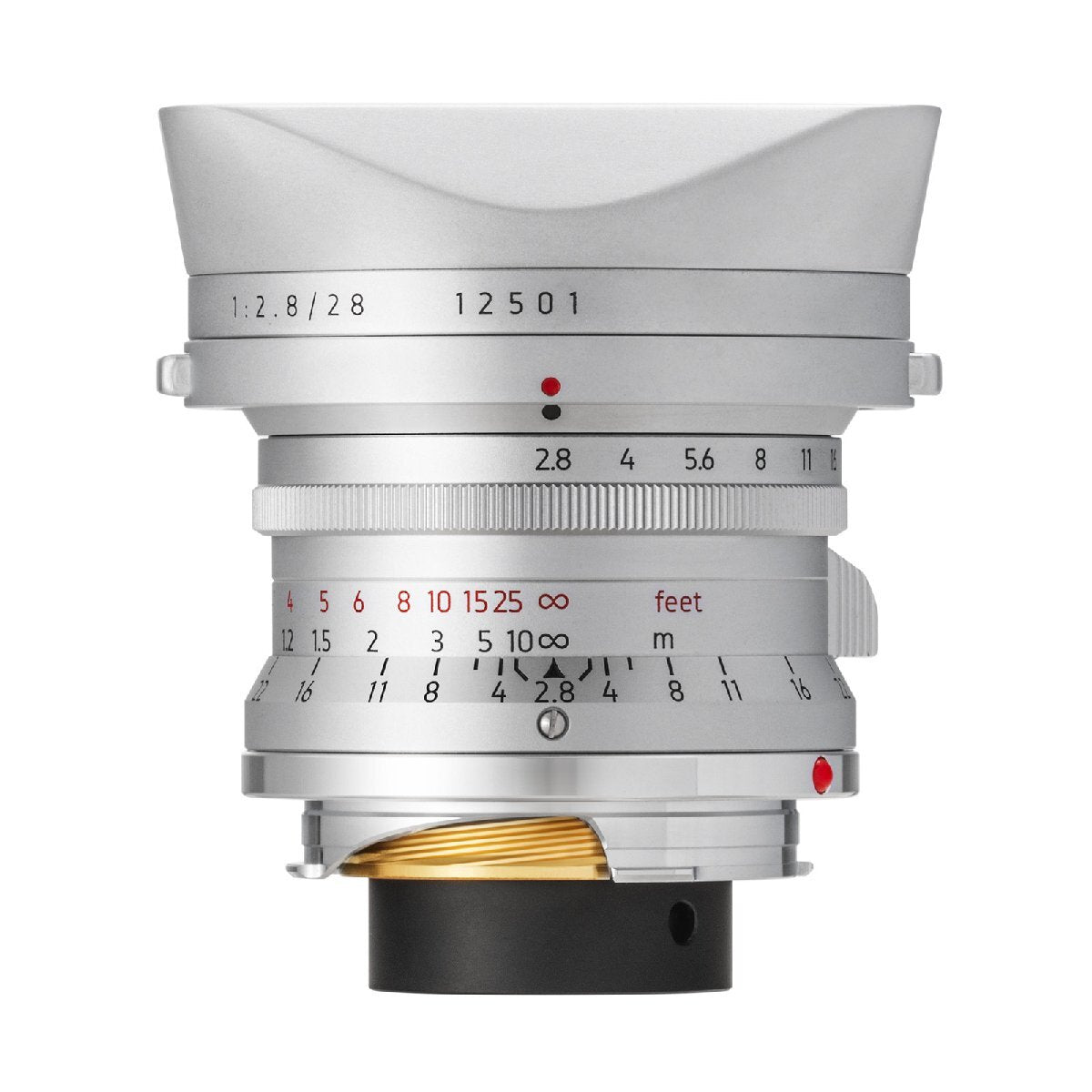 LIGHT LENS LAB M 28mm f/2.8 Wide Angle Leica M Mount Lens Silver [e1205473101]