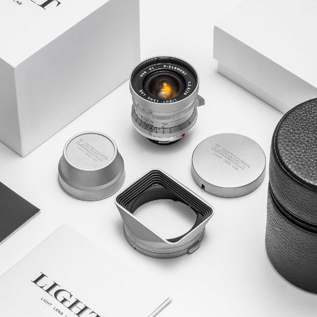 LIGHT LENS LAB M 28mm f/2.8 Wide Angle Leica M Mount Lens Silver [e1205473101]